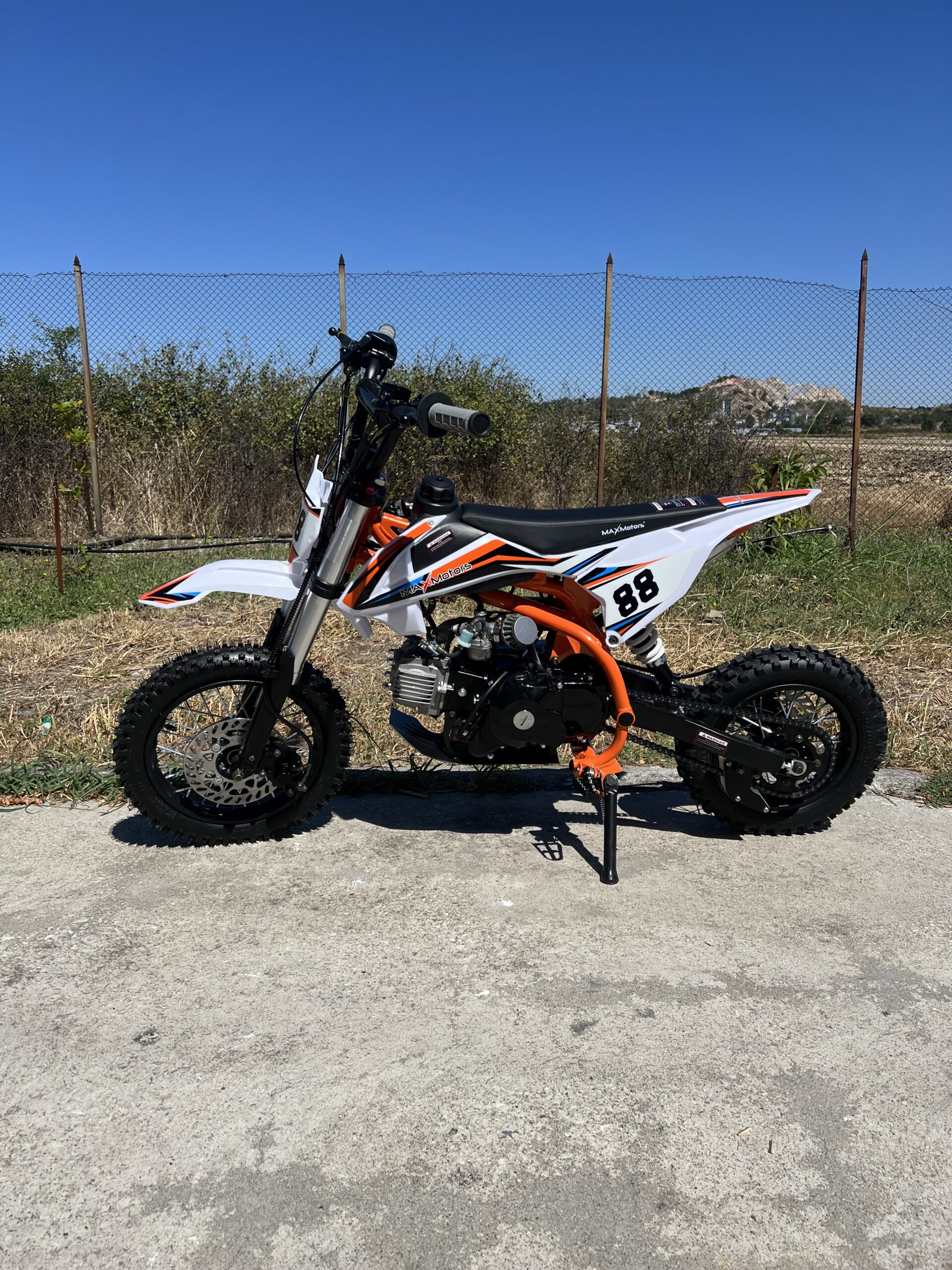 Бензинов кросов мотор MaxMotors Orange 90 куб, с ел. стартер - Image 2