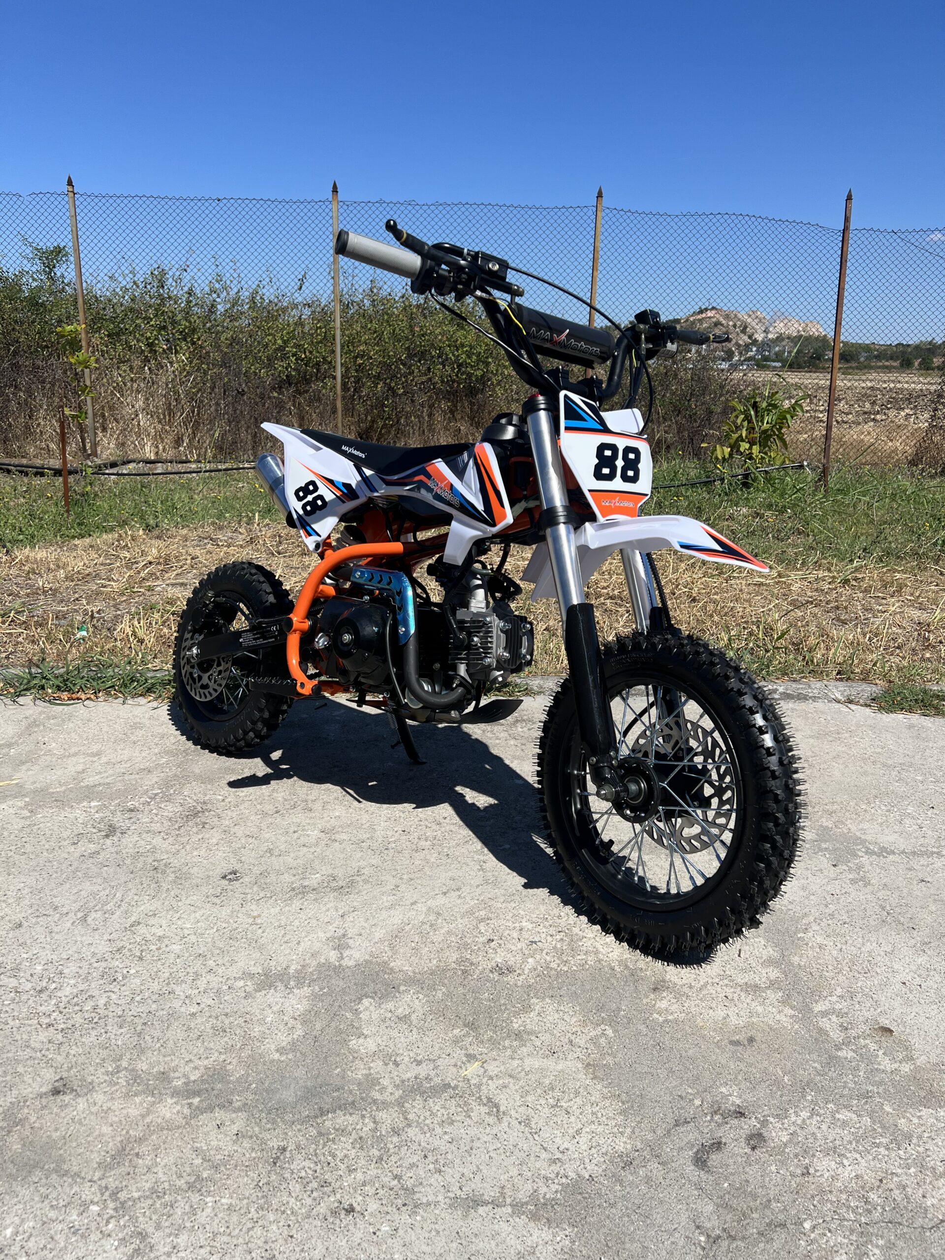 Бензинов кросов мотор MaxMotors Orange 90 куб, с ел. стартер - Image 3