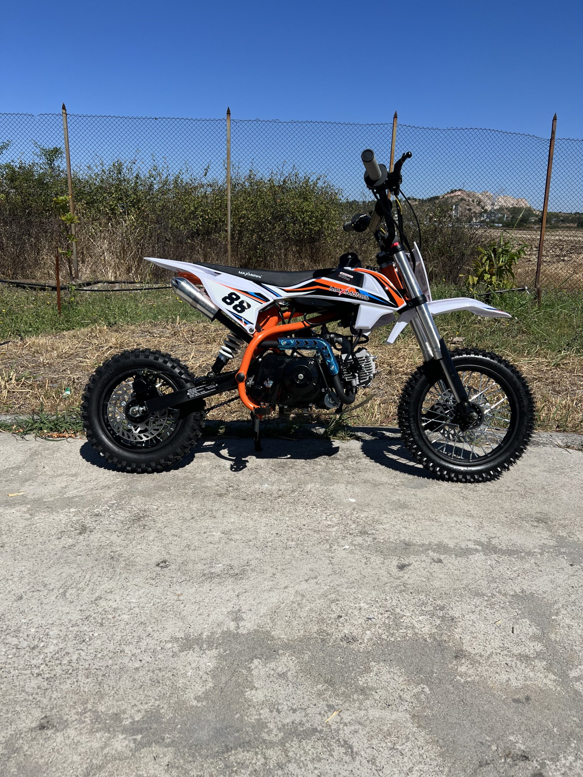 Бензинов кросов мотор MaxMotors Orange 90 куб, с ел. стартер - Image 4